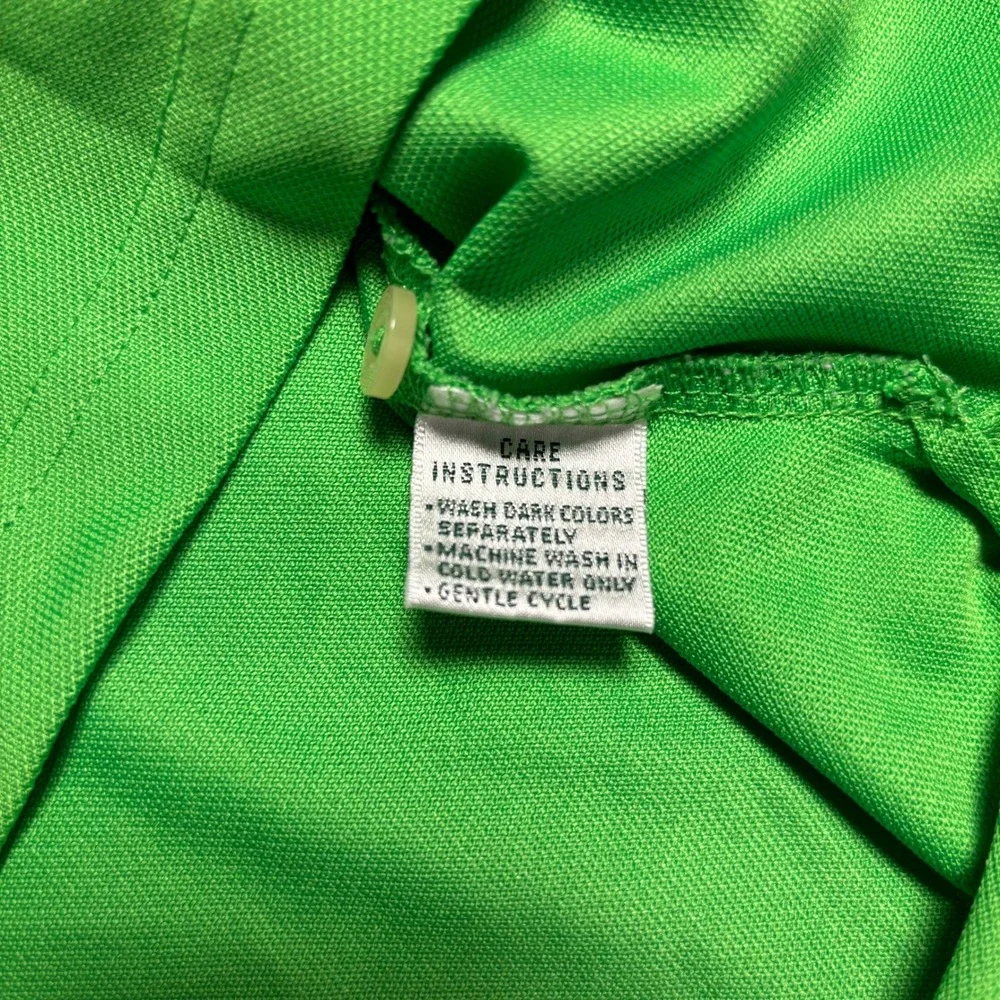 Masters Tech Mens Polo Shirt Size XXL Green Golf Short Sleeve Performance - Picture 9 of 10